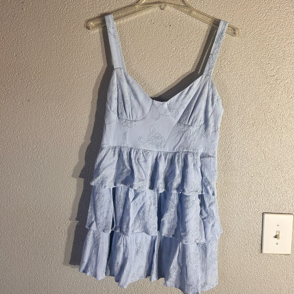 NWOT Altar’d State tiered mini dress size large - Picture 6 of 14